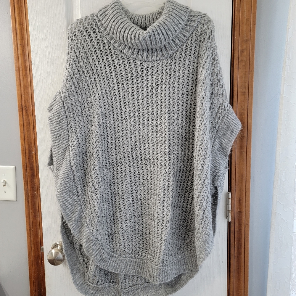 LC Lauren Conrad Slouchy Turtleneck Poncho